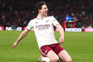 英超第20轮五最佳球员出炉：蒂亚戈领衔，赖斯上榜