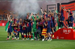 巴塞罗那赢得国王杯 本赛季有望成为“三冠王”