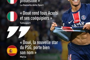 双骄！队报盘点各媒体盛赞杜埃：并肩亚马尔 他们将主宰未来足坛