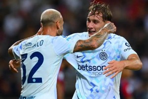 国米2-0掀翻卡利亚里升第三！19岁新太子进球获盛赞，劳塔罗状态火热