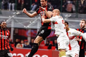 莱奥补时救主，AC米兰1-1保级队意甲17场不败，国际米兰三喜临门