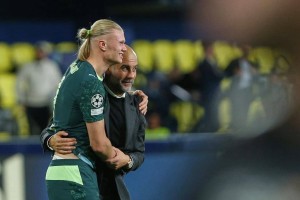 瓜帅笑了!贝尔纳多・席尔瓦头球建功,哈兰德12场22球创造足坛神话 瓜帅笑了!贝尔纳多・席尔瓦头球建功,哈兰德12场22球创造足坛神话