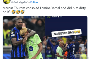 争议!图拉姆社媒发文嘲讽亚马尔 争议!图拉姆社媒发文嘲讽亚马尔