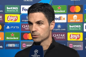 阿森纳是本赛季欧冠表现最好球队，阿尔特塔的言论引争议