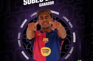 违约金10亿欧&身价1.8亿！官方：17岁亚马尔当选西甲赛季最佳U23