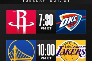 NBA官宣新赛季揭幕战:火箭VS雷霆 勇士VS湖人 NBA官宣新赛季揭幕战:火箭VS雷霆 勇士VS湖人