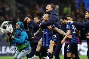 国米超越阿森纳，位居欧足联俱乐部排名榜首