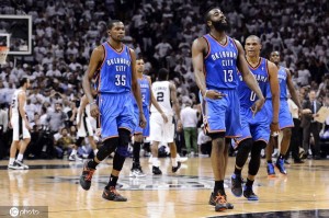 差距！KD两年9000万 哈登两年8150万 威少一年363万