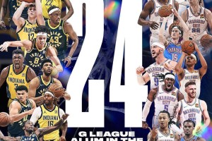 雷霆步行者共24名球员有G联盟经历 创NBA历史纪录 雷霆步行者共24名球员有G联盟经历 创NBA历史纪录