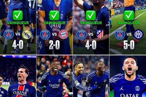 巴黎圣日耳曼本赛季无敌！横扫多支欧洲豪门