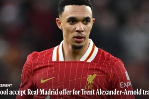 利物浦官方：接受皇马对阿诺德的转会报价，感谢球员多年贡献