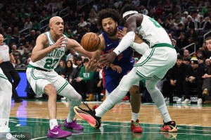 坎宁安32+10布朗34+8+7 活塞击败凯尔特人迎四连胜