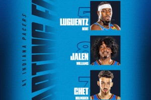 G6双方先发:雷霆双塔开局 步行者未变阵 G6双方先发:雷霆双塔开局 步行者未变阵