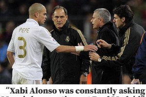 佩佩透露阿隆索与穆里尼奥交流频繁 佩佩透露阿隆索与穆里尼奥交流频繁