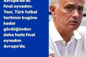 穆帅：过去7年我踢了2次欧战决赛，比土耳其足球历史参加次数都多