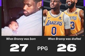 稳定!布朗尼出生时詹姆斯场均27+7 现在场均26+7 稳定!布朗尼出生时詹姆斯场均27+7 现在场均26+7